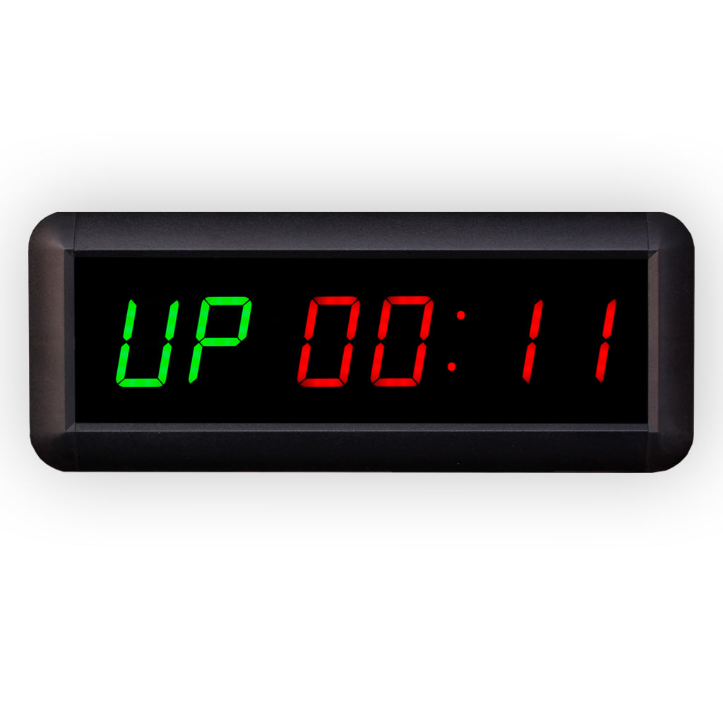 Eu 1.5" 6 Digits Interval Timer Programmable Led Countdown / Up Stopwatch For Home Gym.