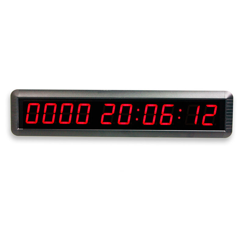 EU 1.8'' 10 digits LED Countdown Clock dddd hh:mm:ss Days Hours Minutes and Seconds