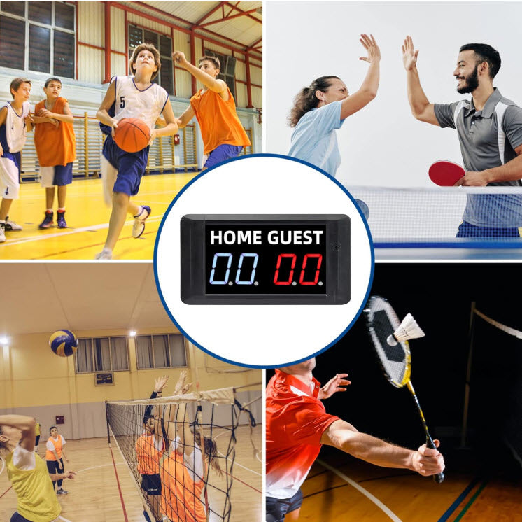 Home/Guest Score Led Basketball Portable Electronic Scoreboard Remote Control Digital Scoreboard