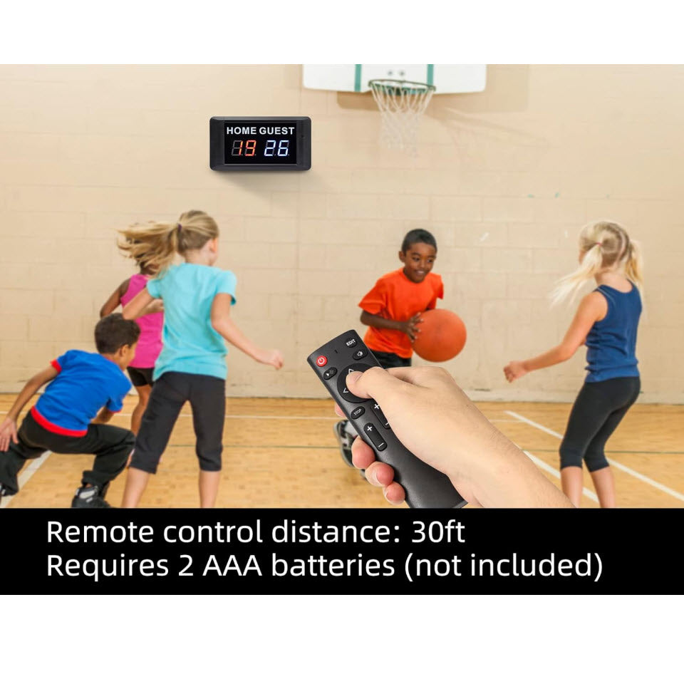 Home/Guest Score Led Basketball Portable Electronic Scoreboard Remote Control Digital Scoreboard