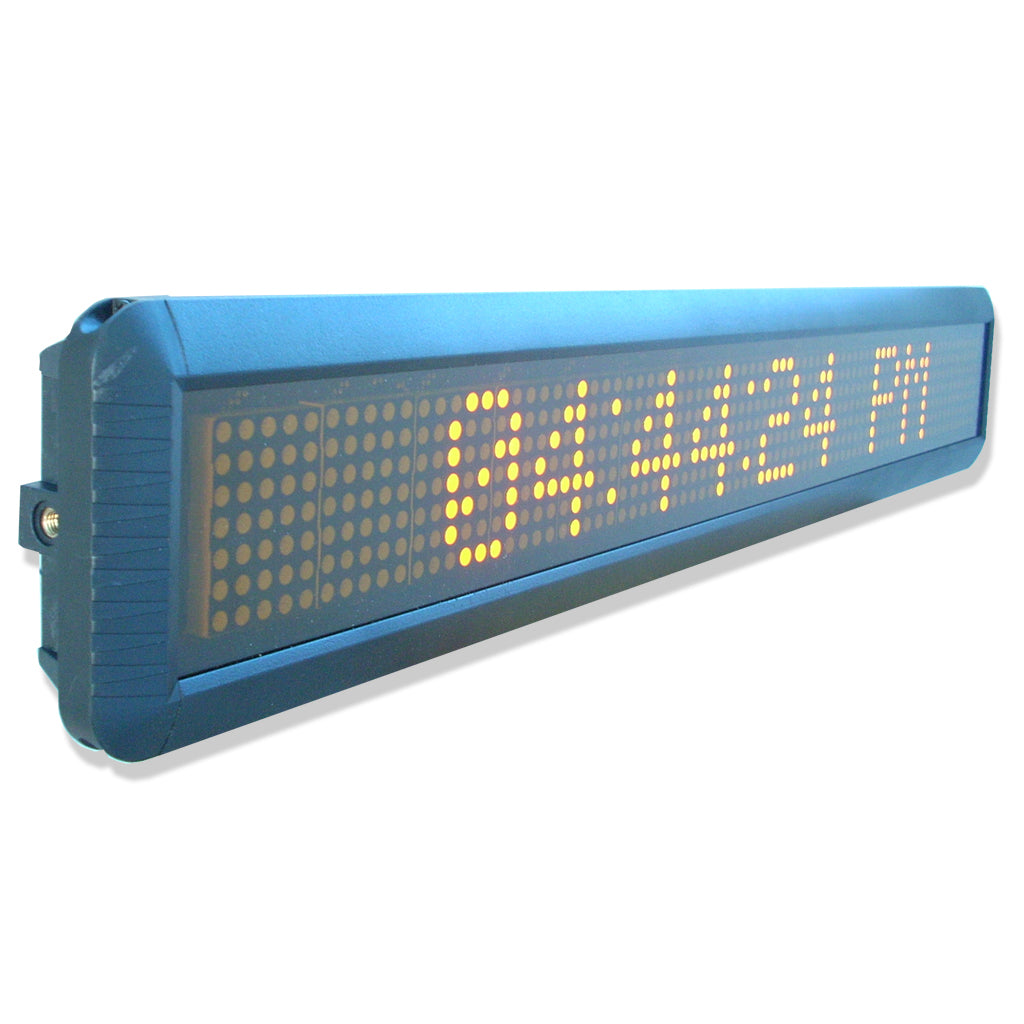 LED Sign Display 7x80 Pixel 5.5"x26" Indoor Scrolling 11 Colors