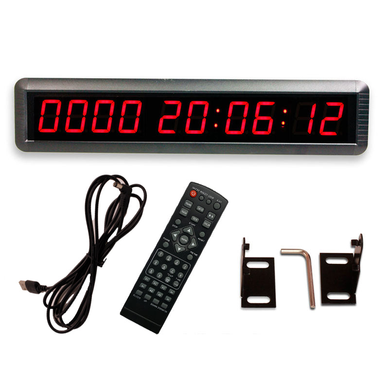 EU 1.8'' 10 digits LED Countdown Clock dddd hh:mm:ss Days Hours Minutes and Seconds