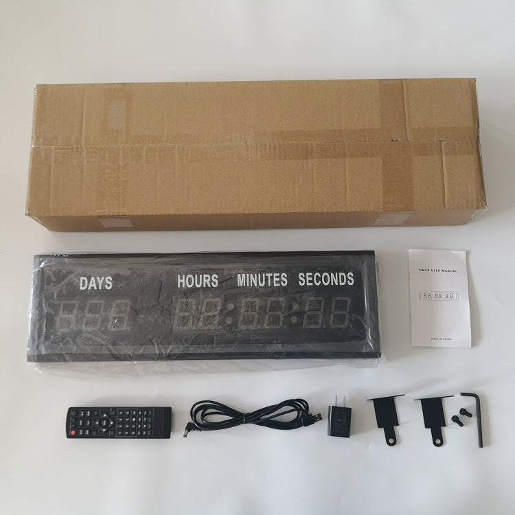 EU 1.8'' LED Countdown Clock Days Hours Minutes and Seconds
