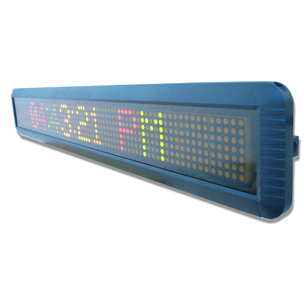 LED Sign Display 7x80 Pixel 5.5"x26" Indoor Scrolling 11 Colors