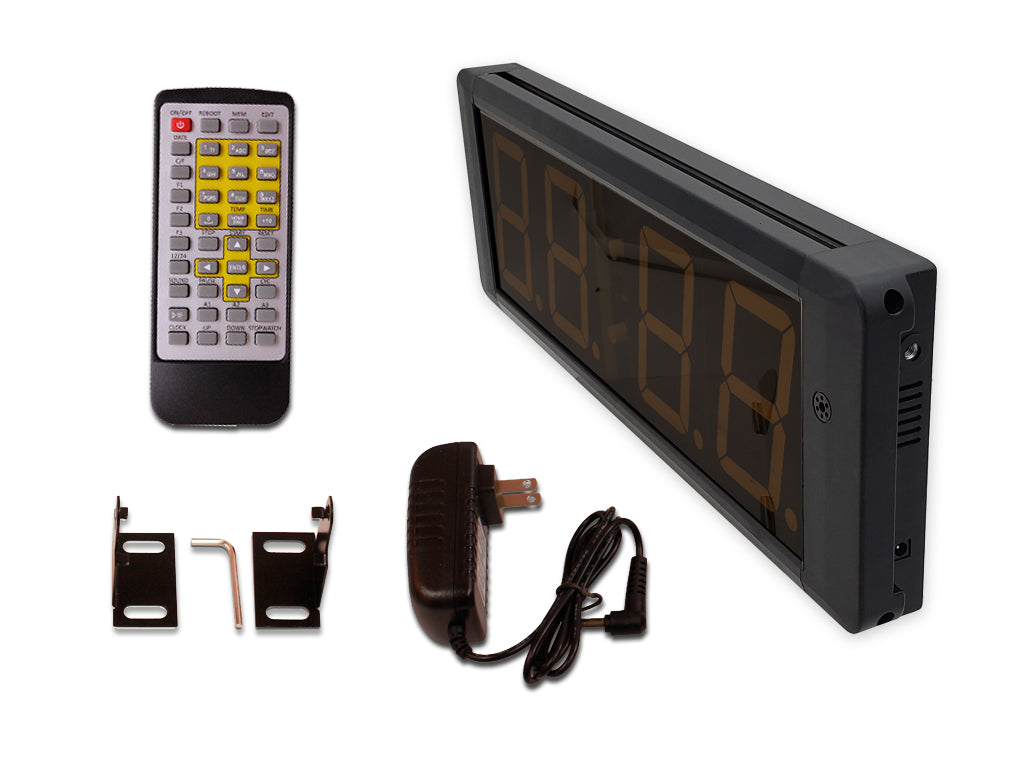 EU Display 4" 4 Digit Red Auto Repeat Countdown Clock With Remote