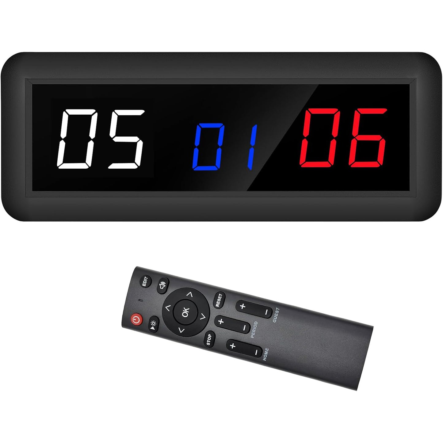 Electronic Scoreboards with Remote, Portable Score Keeper, Digital Scoreboard for Basketball Ping Pong Volleyball Sport