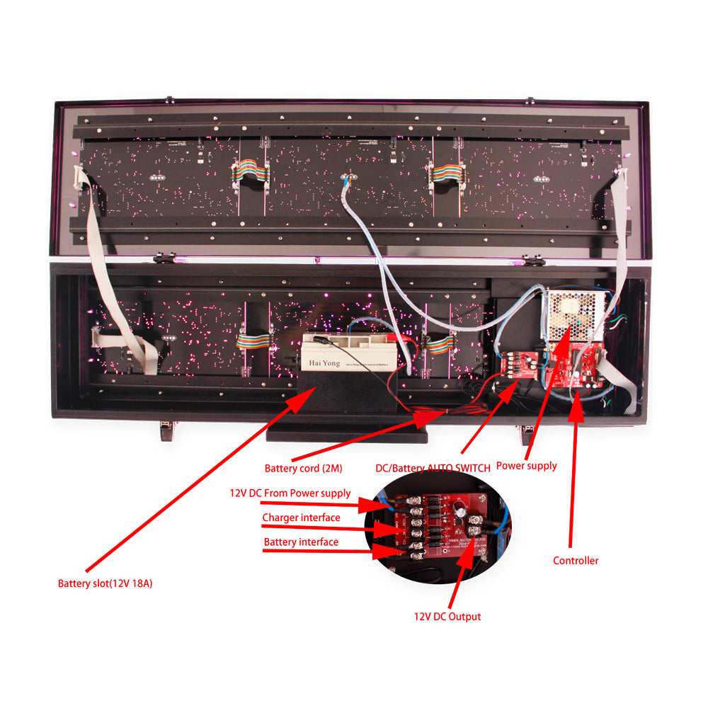 EU 8 Inch 6 Digits Outdoor Double-Sided LED Race Timing Clock for Running Events APP Supported.