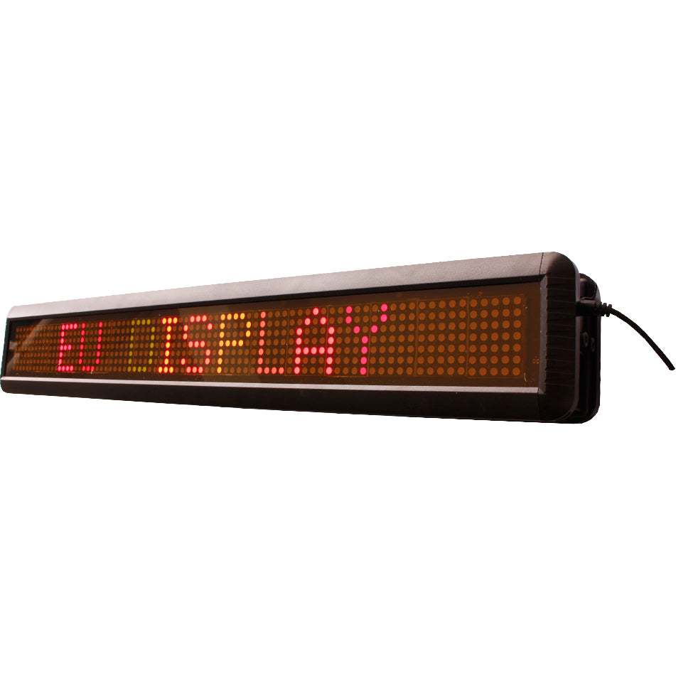 LED Sign Display 7x80 B2B Pixel 5.5"x26" Indoor Scrolling 11 Colors