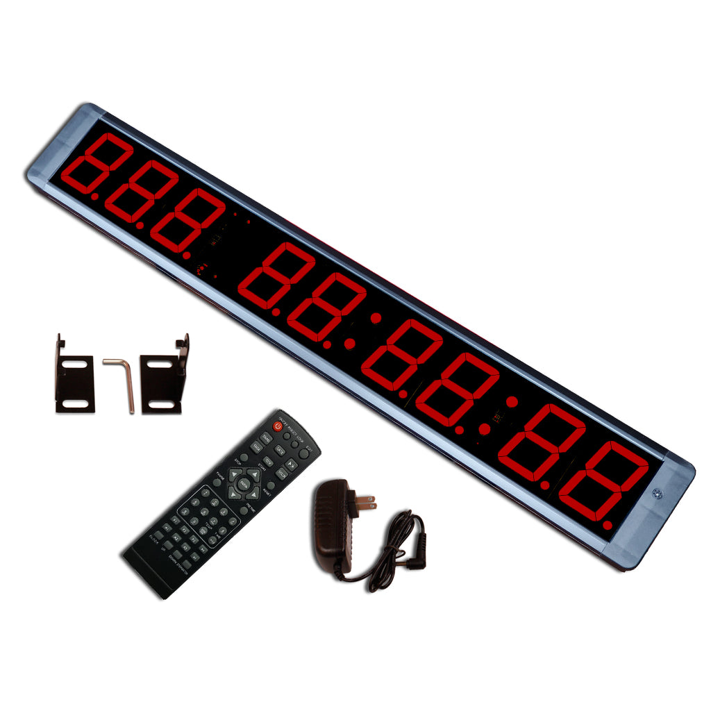 EU 4'' 9 Digits LED Countdown Clock Days Hours Minutes and Seconds