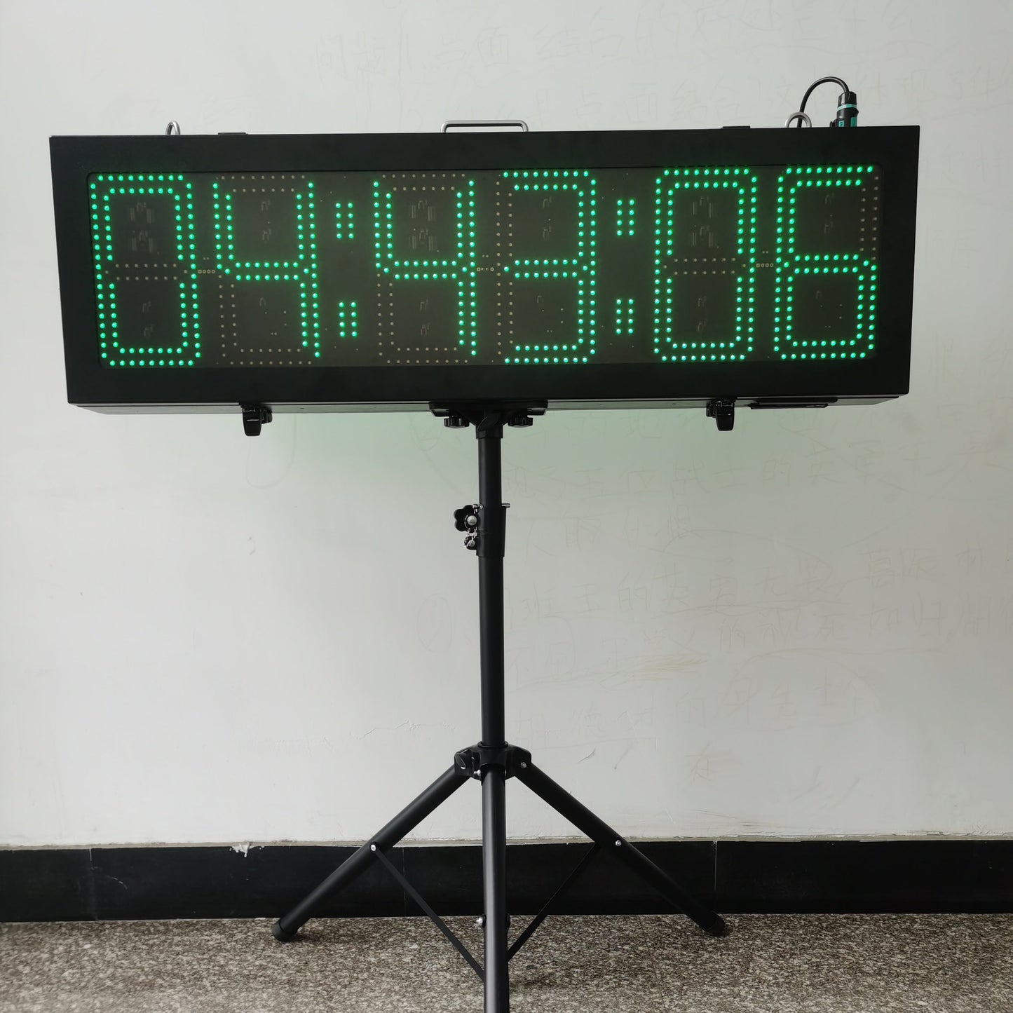 EU 10 Inch 6 Digits Outdoor Double-Sided LED Race Timing Clock for Marathon Running Events APP Supported.