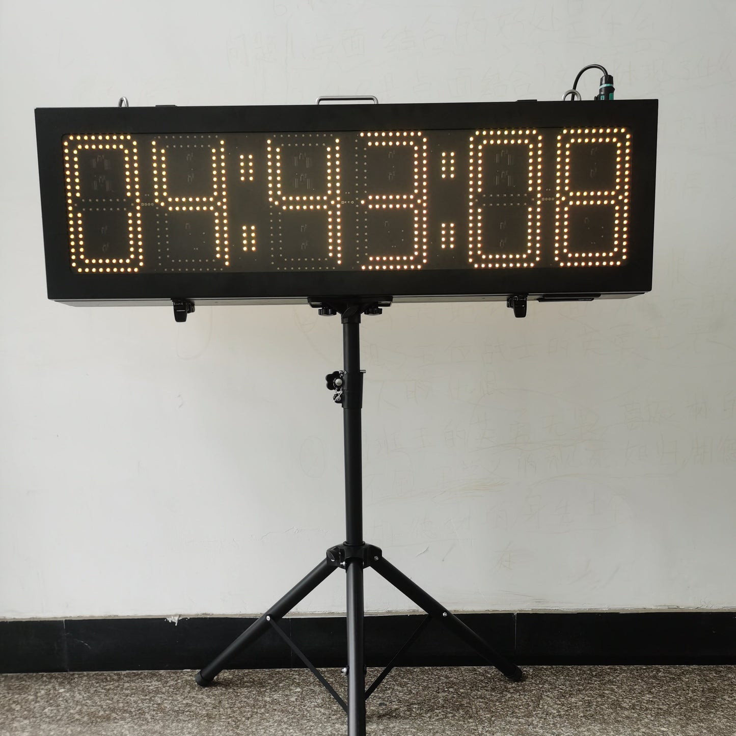 EU 10 Inch 6 Digits Outdoor Double-Sided LED Race Timing Clock for Marathon Running Events APP Supported.