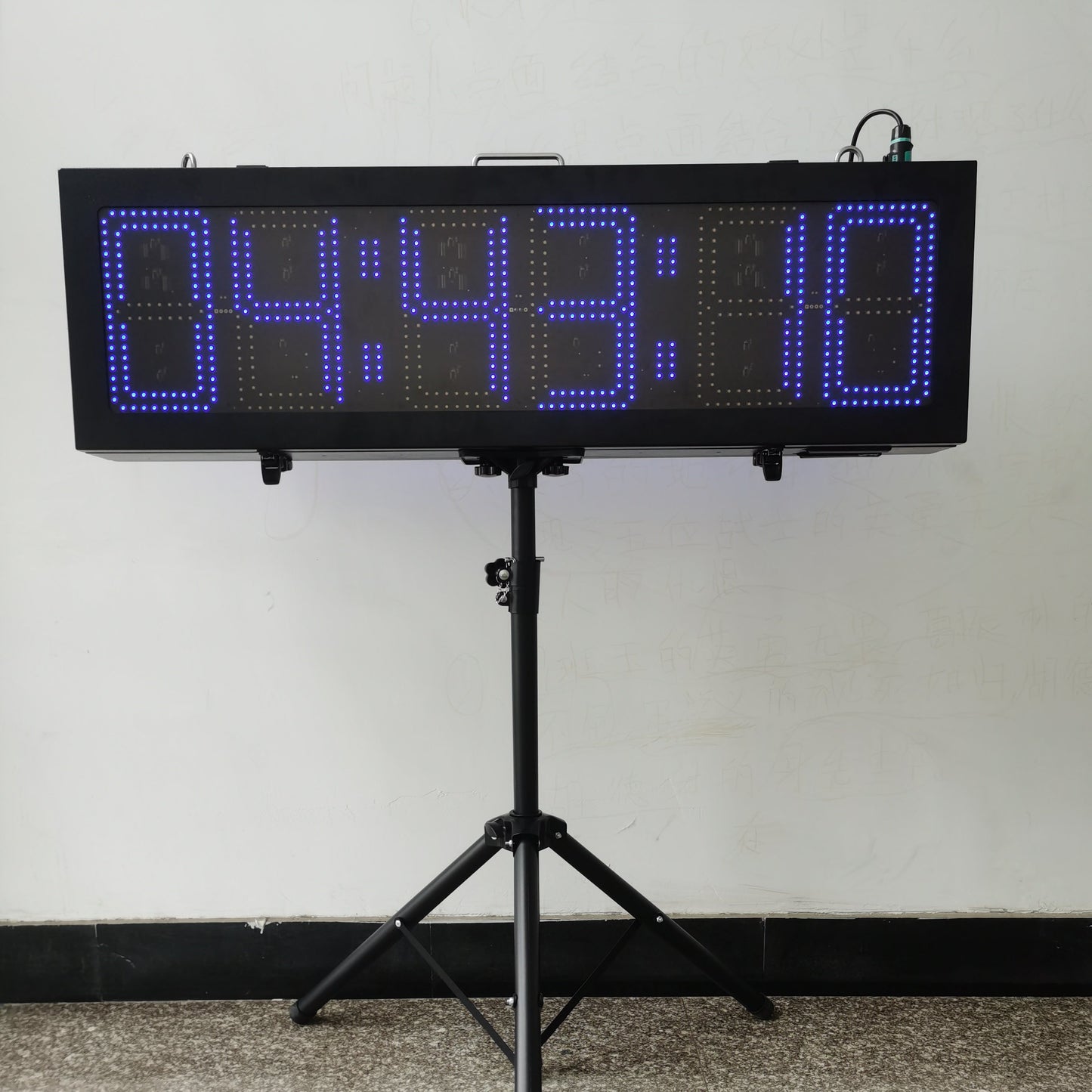 EU 10 Inch 6 Digits Outdoor Double-Sided LED Race Timing Clock for Marathon Running Events APP Supported.