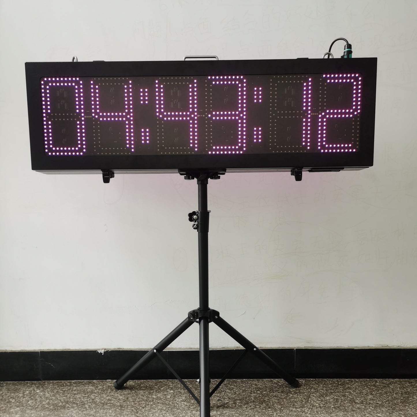 EU 10 Inch 6 Digits Outdoor Double-Sided LED Race Timing Clock for Marathon Running Events APP Supported.