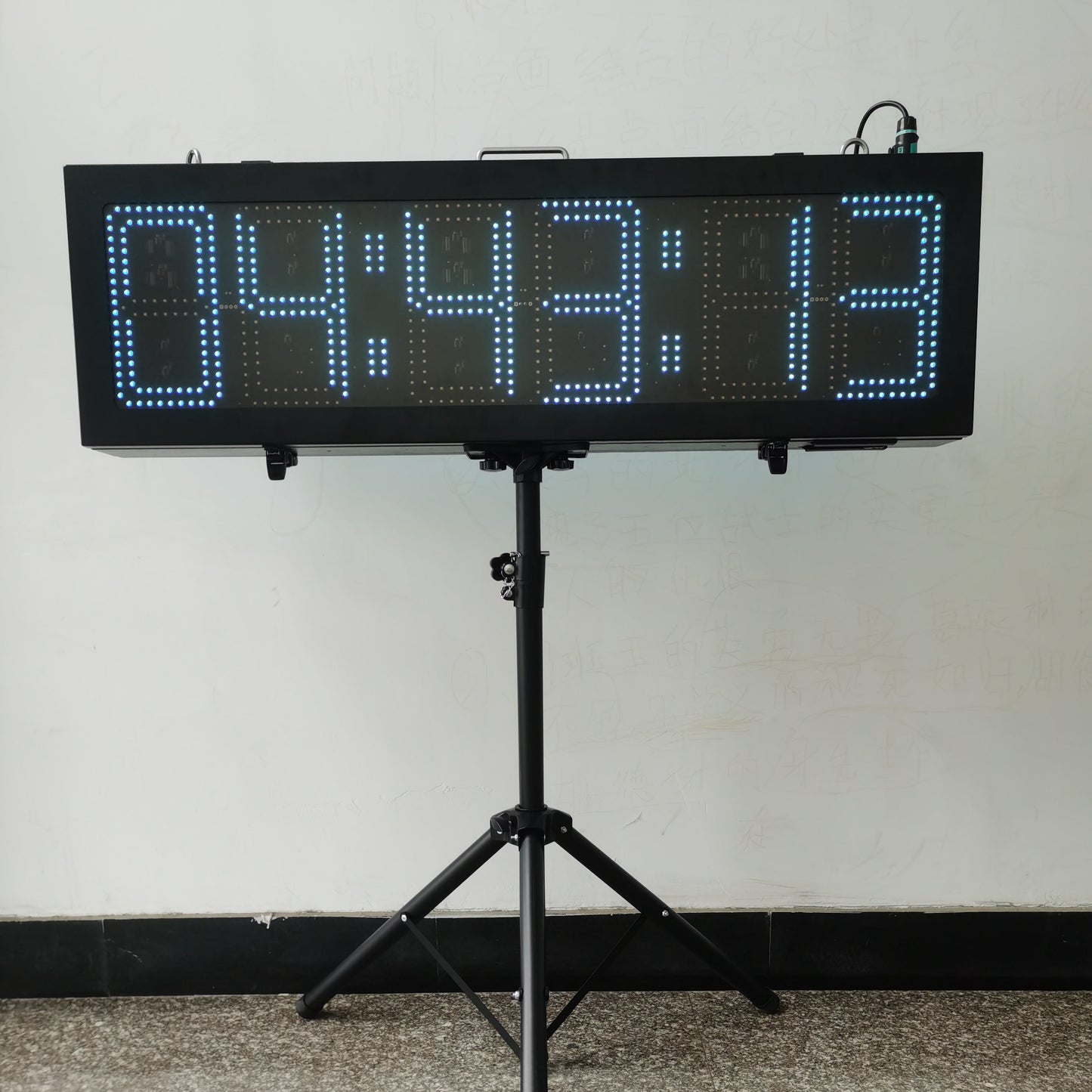 EU 10 Inch 6 Digits Outdoor Double-Sided LED Race Timing Clock for Marathon Running Events APP Supported.