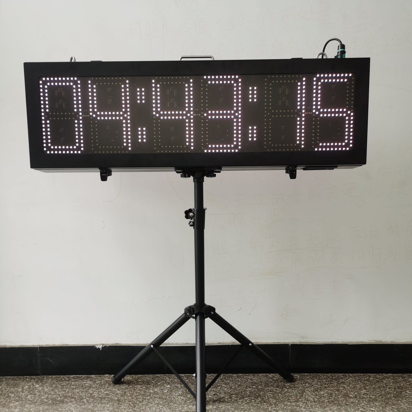 EU 10 Inch 6 Digits Outdoor Double-Sided LED Race Timing Clock for Marathon Running Events APP Supported.