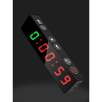 Gym Timer, Portable, Interval Timer with Rechargeable Battery and Built-in Magnet, LED Digital Anti Vertigo Display, Upgraded Workout Clock for Home Gym Garage Fitness